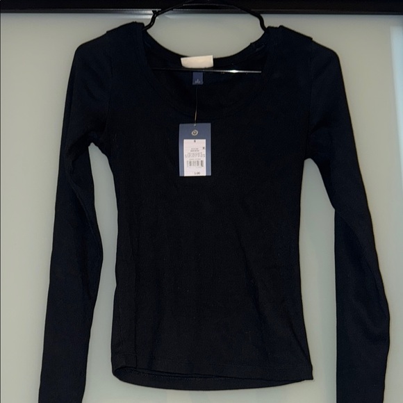 Universal Thread Ribbed Long Sleeve Fitted Tops - Picture 3 of 5